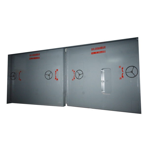 降落式雙扇密閉門